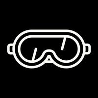 sécurité des lunettes de protection vecteur icône