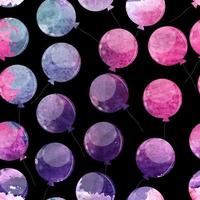 Ballons brillants couleur seamles pattern background vector illustration