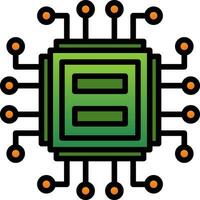 conception d'icône de vecteur de processeur