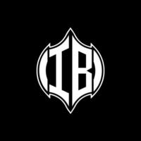 ib lettre logo. ib Créatif monogramme initiales lettre logo concept. ib unique moderne plat abstrait vecteur lettre logo conception.