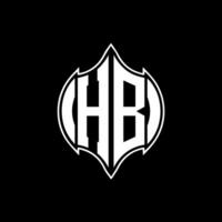 hb lettre logo. hb Créatif monogramme initiales lettre logo concept. hb unique moderne plat abstrait vecteur lettre logo conception.