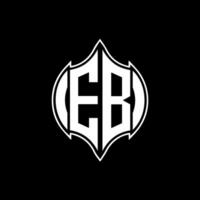 eb lettre logo. eb Créatif monogramme initiales lettre logo concept. eb unique moderne plat abstrait vecteur lettre logo conception.