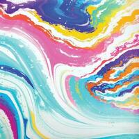 liquide marbre aquarelle avec cyan, violet, et or lignes. coloré multicolore marbre surface, incurvé lignes Contexte conception vecteur