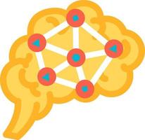 analyse de fonction et logique du vecteur d'icône de cerveau