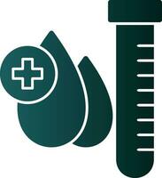 conception d'icône de vecteur de test sanguin