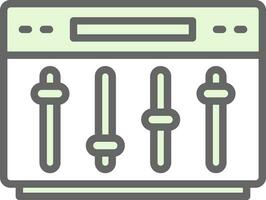 conception d'icône de vecteur d'égaliseur
