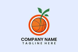 plat fruit Balle sport icône symbole logo modèle vecteur