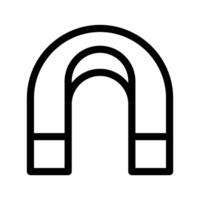 aimant icône vecteur symbole conception illustration