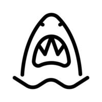 requin icône vecteur symbole conception illustration