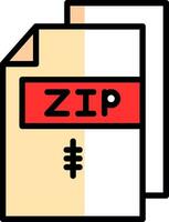 Zip *: français vecteur icône conception