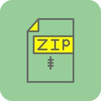 Zip *: français vecteur icône conception