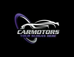 création de logo de concept premium de garage de voiture vecteur