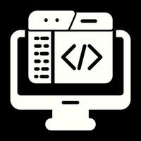 code éditeur vecteur icône