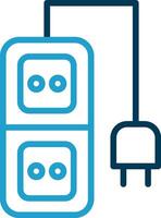 électrique prise de courant vecteur icône conception