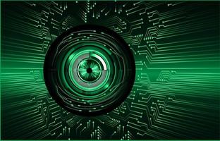 oeil cyber circuit futur technologie concept fond vecteur