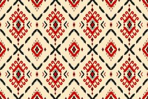 art abstrait de motif ethnique. modèle sans couture ikat traditionnel. style américain, mexicain. vecteur