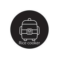 riz cuisinier icône vecteur