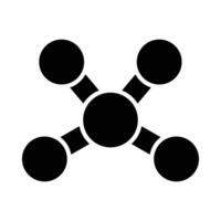 molécule vecteur glyphe icône pour personnel et commercial utiliser.