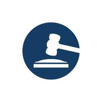 Justice loi logo modèle vecteur