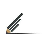 modèle de logo de stylo plume vecteur