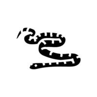 blé serpent animal serpent glyphe icône vecteur illustration