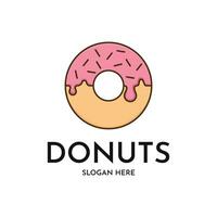 Donut logo conception Créatif idée vecteur