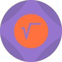 icône de vecteur de symbole de racine carrée