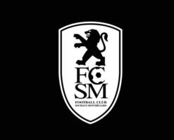 fc sochaux club symbole logo blanc ligue 1 Football français abstrait conception vecteur illustration avec noir Contexte