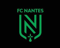 fc nantais logo club symbole vert ligue 1 Football français abstrait conception vecteur illustration avec noir Contexte