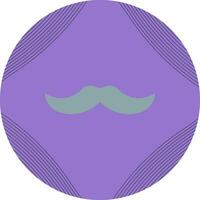 icône de vecteur de moustache