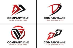 Créatif monogramme lettre jj logo conception collection vecteur
