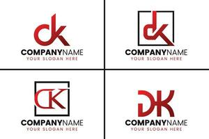 Créatif monogramme lettre ck logo conception collection vecteur