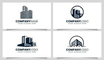 bâtiment logo conception collection vecteur
