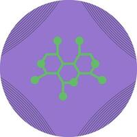 icône de vecteur de structure de molécule