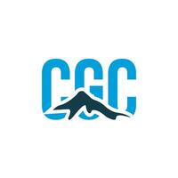 cgc lettre original monogramme logo conception vecteur