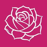 Facile vecteur Rose logo fleur