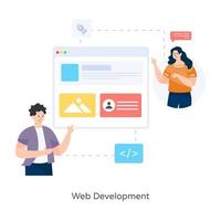 développement et programmation web vecteur