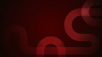 foncé rouge abstrait Contexte avec serpentin style lignes comme le principale composant. vecteur