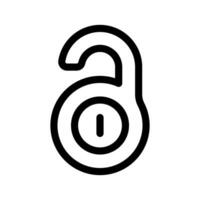 ouvrir icône vecteur symbole conception illustration