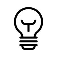 ampoule icône vecteur symbole conception illustration