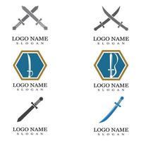 épée illustration logo vector design plat