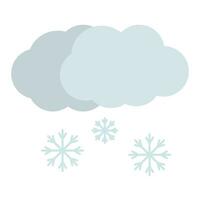 hiver saison articles . cool vecteur hiver Icônes sur ski et planche a neige symboles, hiver vacances ou vacances sur le Montagne neige. nuage et flocon de neige.