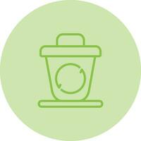 recyclage poubelle vecteur icône