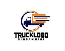 modèle de logo de camion vecteur