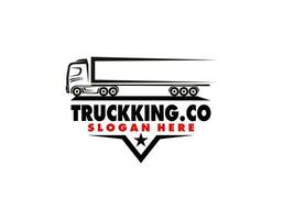 une modèle de un camion logo, cargaison logo, livraison cargaison camions, la logistique logo vecteur