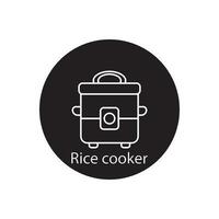 riz cuisinier icône vecteur