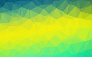 motif polygonal de vecteur vert clair, jaune.