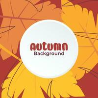 l'automne concept Contexte avec feuille Icônes. avoir gratuit espace pour texte, attrayant vecteur conception pour bannière, salutation carte, social médias promotion, prospectus.