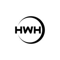 hwh logo conception, inspiration pour une unique identité. moderne élégance et Créatif conception. filigrane votre Succès avec le frappant cette logo. vecteur