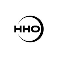 hho logo conception, inspiration pour une unique identité. moderne élégance et Créatif conception. filigrane votre Succès avec le frappant cette logo. vecteur